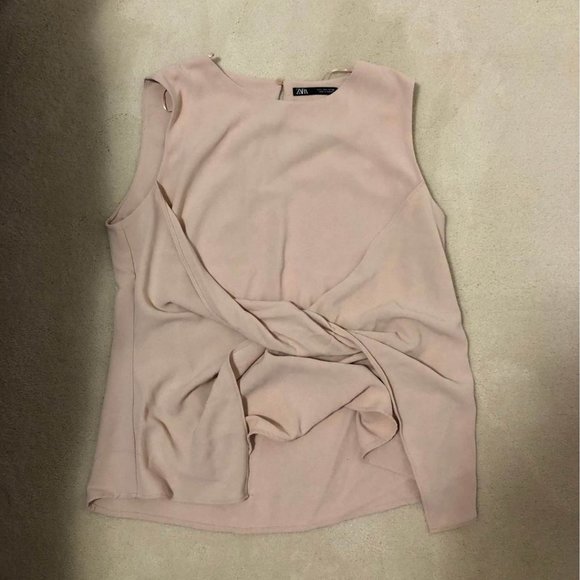Zara Size L Cream Top - Picture 1 of 1